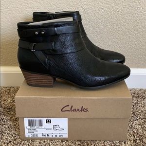 Clarks Leather Ankle Boots